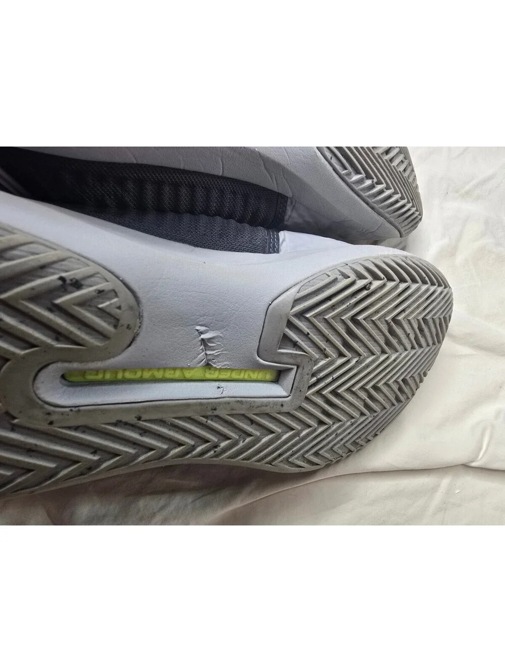 Under Armour Men's Training Shoes Size 9.5 Gray and White